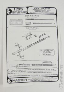 1/35 KPV - Russian 14,5mm heavy machine gun - Master