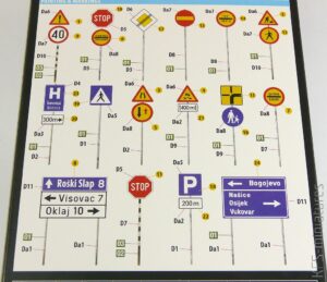 1/35 Traffic Signs Yugoslavia 1990's - MiniArt 