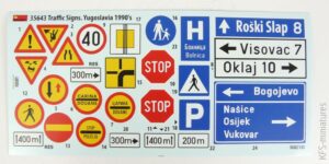 1/35 Traffic Signs Yugoslavia 1990's - MiniArt 