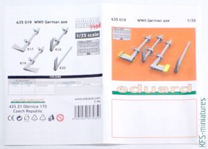 1/35 Zapinki i narzedzia saperskie - Eduard