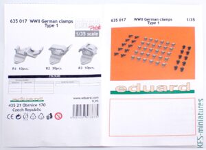 1/35 Zapinki i narzedzia saperskie - Eduard