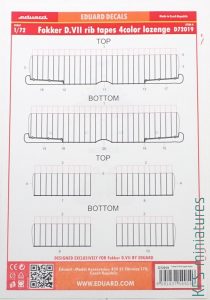 1/72 Fokker D.VII Lozenge & Rib Tapes
