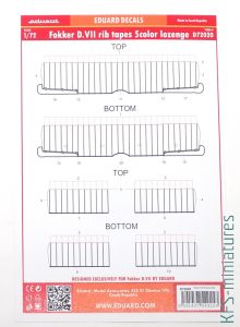 1/72 Fokker D.VII Lozenge & Rib Tapes