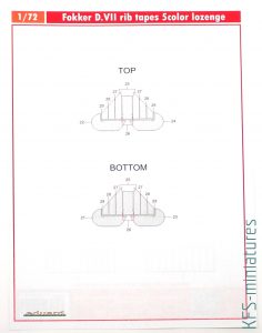 1/72 Fokker D.VII Lozenge & Rib Tapes