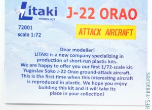 1/72 J-22 Orao - Litaki