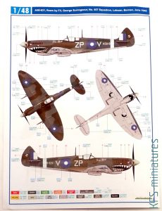 1/48 Spitfire Mk. VIII - Kalkomanie - Eduard