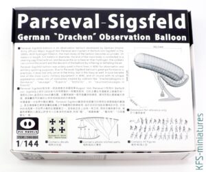 1/144 German "Drachen" Observation Balloon with figures - Pig Models