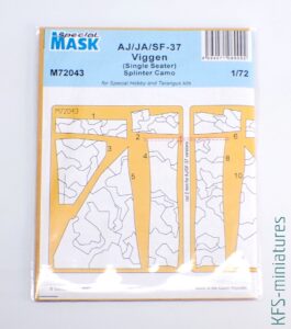 1/72 Viggen Splinter Camo Mask - Special Hobby