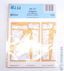 1/72 Viggen Splinter Camo Mask - Special Hobby