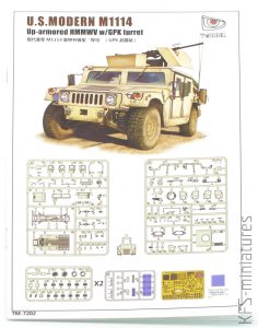 1/72 U.S. M1114  HMMWV w/ GPK Turret - T-Model