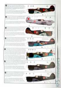 1/48 P-40 Warhawk in USSR - Kalkomanie - Begemot