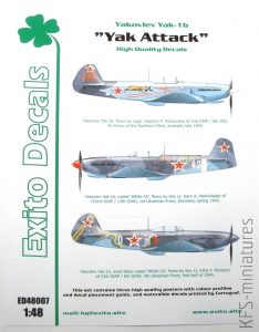 Yakovlev Yak-1b "Yak Attack" - Exito Decals