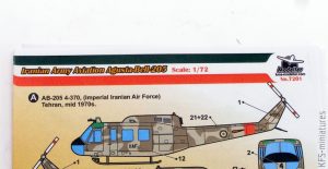 Iranian Army Aviation Agusta-Bell-205 - KMA Modeller