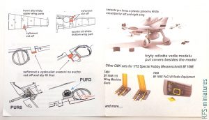 1/72 Bf 109E Special Hobby - Dodatki