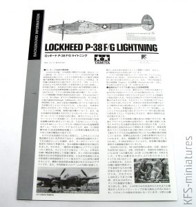 1/48 Lockheed P-38F/G Lightning - Tamiya