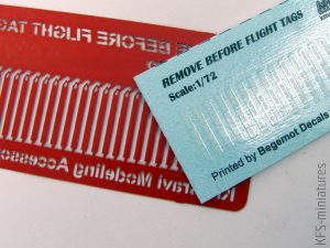 Remove Before Flight Tags - KMA Modeller