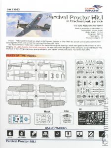 1/72 Percival Proctor Mk.I in Czechoslovak service - Dora Wings