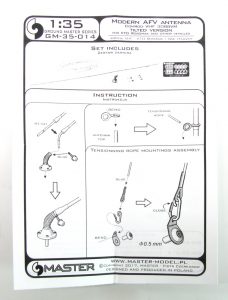 1:35 scale - Modern AFV antenna Comrod - tilted- Master