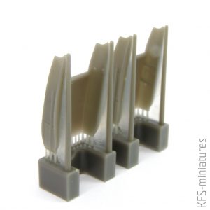 1/72 Spitfire Mk. VIII / IX / XVI radiator fairings - Eduard