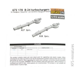 1/72 B-24 turbochargers - Eduard