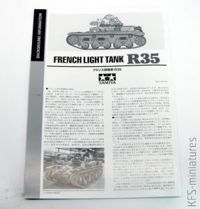 1/35 French Light Tank R35 - Tamiya