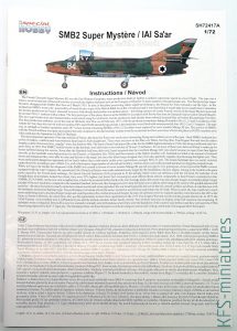 1/72 SMB-2 Super Mystère / Sa'ar & Book - Special Hobby