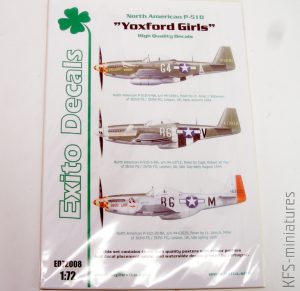 North American P-51D "Yoxford Girls" - Exito Decals