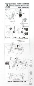 1/144 Ho-229A - Blaszka do zestawu Brengun - Brengun