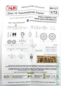 1/72 Zetor 15 - Planet Models