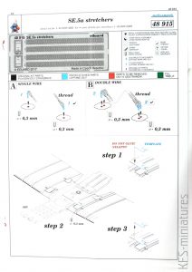 1/48 SE.5a Stretchers - Eduard