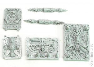 28mm Chaos Egypt Sons Rhino Conversion Set #VB - Grim Skull