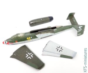 1/72 Heinkel He 162 Spatz - Budowa cz.2