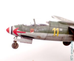 1/72 Heinkel He 162 Spatz - Budowa cz.2