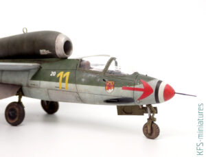 1/72 Heinkel He 162 Spatz - Budowa cz.2