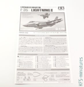 1/72 Lockheed Martin F-35A Lightning II - Tamiya