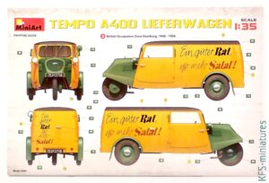 1/35 Tempo A400 Lieferwagen - MiniArt