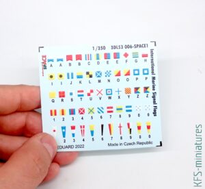 1/350 International Marine Signal Flags - Eduard