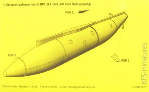 1/72 Mirage F.1 - RPL-201Centreline tank - CMK