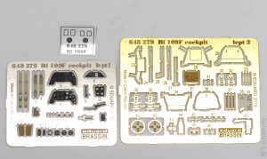 1/48 Bf 109F cockpit w/ early seat - Eduard