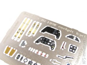 1/48 Bf 109F cockpit w/ early seat - Eduard