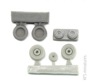 1/72 Mirage F.1 wheels set - ResKit