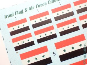 1/72 Iraqi Flag & Air Force Emblem - Kalkomanie - KMA Modeller