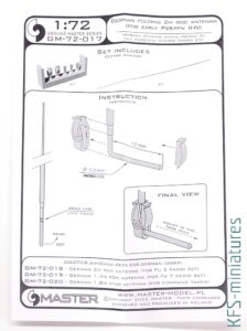 1/72 Niemieckie anteny prętowe - MASTER