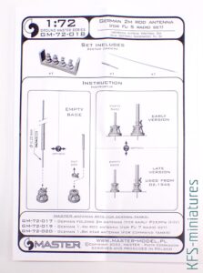 1/72 Niemieckie anteny prętowe - MASTER