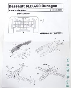 1/144 Dassault Ouragan MD.450 - Miniwing