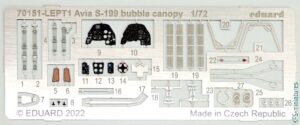 1/72 Avia S-199 bubble canopy - ProfiPack - Eduard