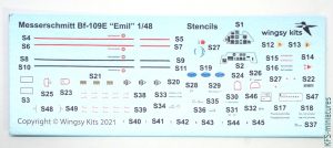 1/48 Messerschmitt Bf 109E-3 - Wingsy Kits