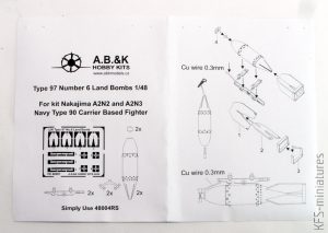 1/48 Nakajima A2N - Dodatki - A.B.&K Models