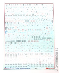 1/48 MiG-25 Foxbat Stencils - Begemot
