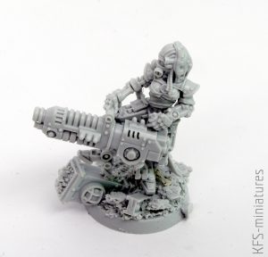 28mm Mechanic Adept Eradicator With Plasma Cannon - Grim Skull